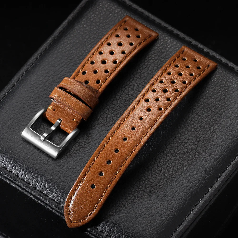 OnePlus Watch Band Vintage Calfskin Leather Bracelet Strap Men Women BandsCo Straps