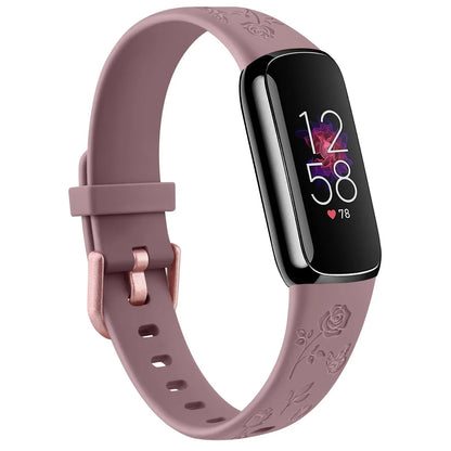 Fitbit Luxe TPU Flower Engraved Band - Soft and Comfortable BandsCo Straps