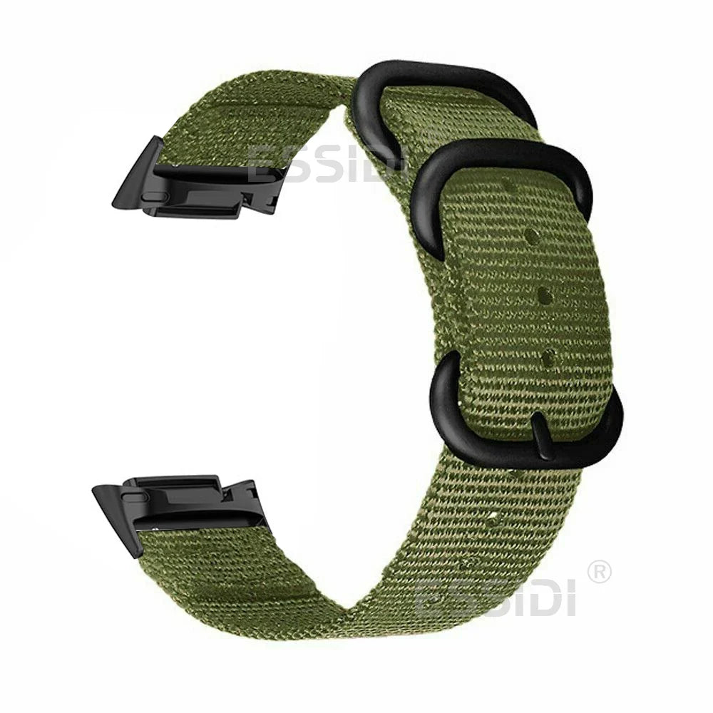 Fitbit Charge 5 6 Nylon Band Loop - Flexible Durable Strap BandsCo Straps