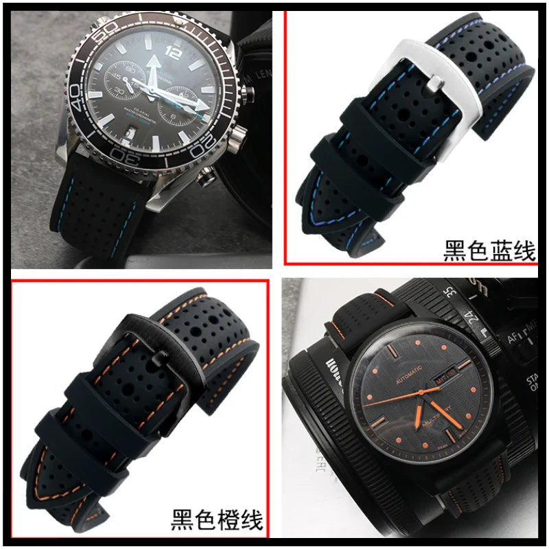 COROS Silicone Sports Watch Band Breathable Rubber Strap Waterproof 20cm BandsCo Straps