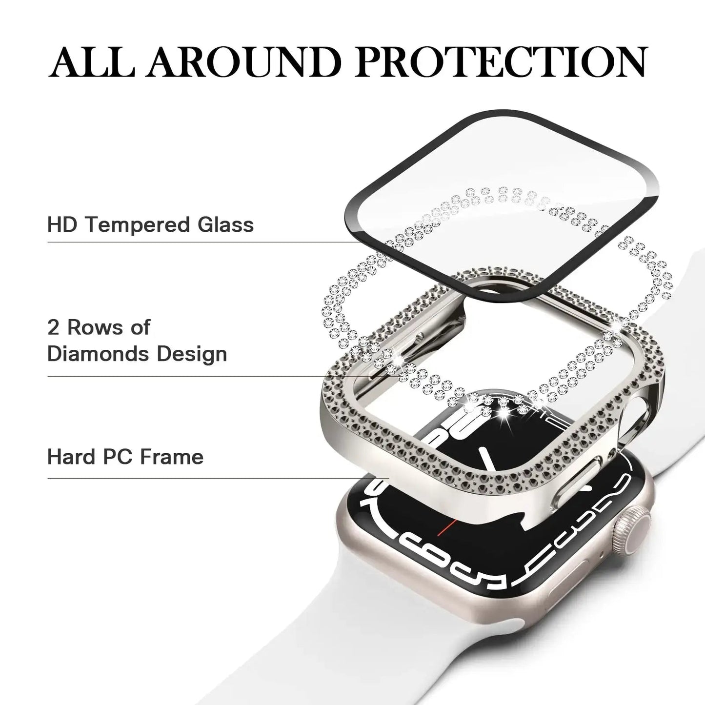 Apple Watch Case - Durable Gem-Studded Elegant Protection BandsCo Straps