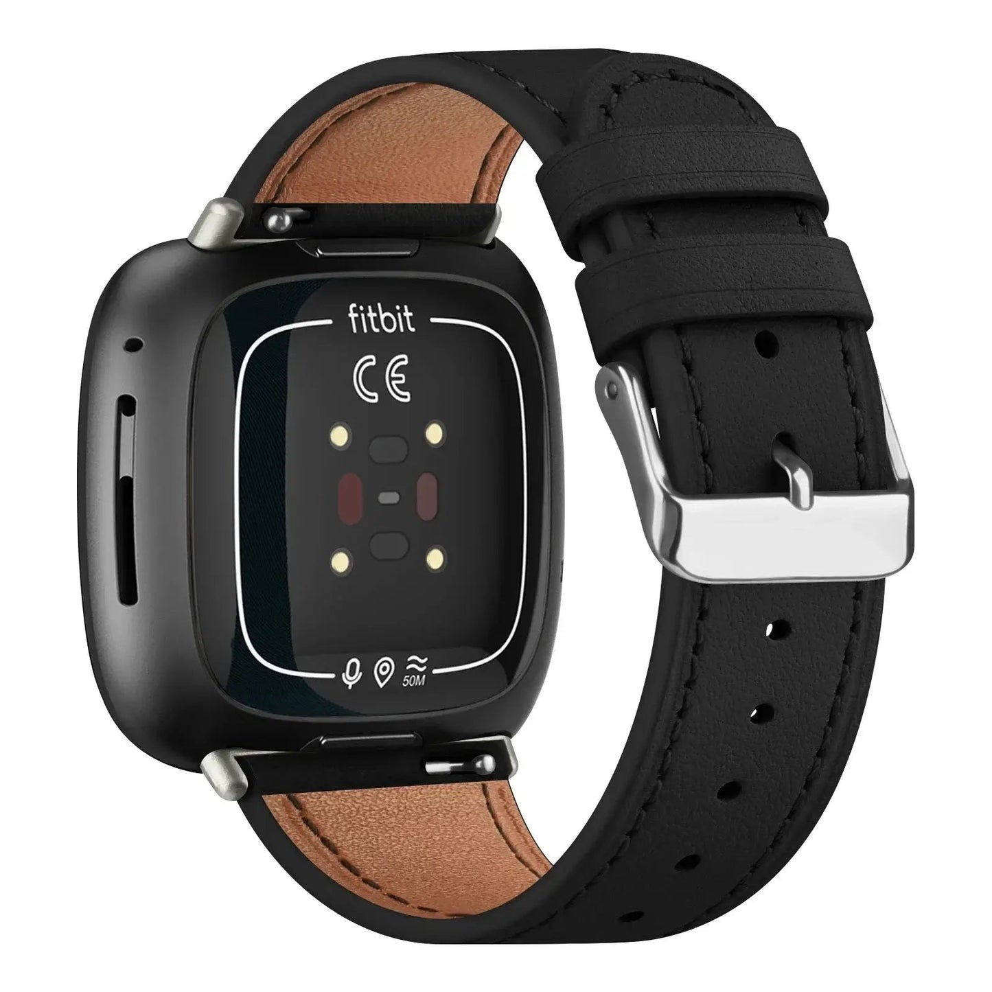Fitbit Versa & Sense Leather Band - Premium Classic Design BandsCo Straps