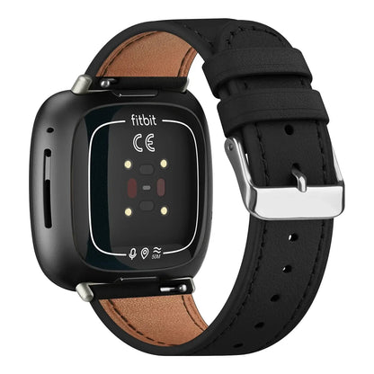 Fitbit Versa & Sense Leather Band - Premium Classic Design BandsCo Straps