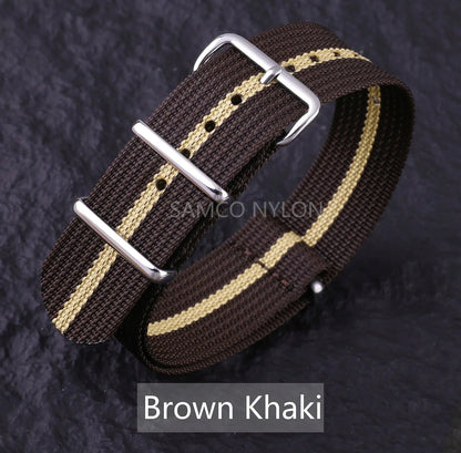 COROS Nylon Ribbed Watch Band For Smartwatch - Military Washable Strap BandsCo Straps