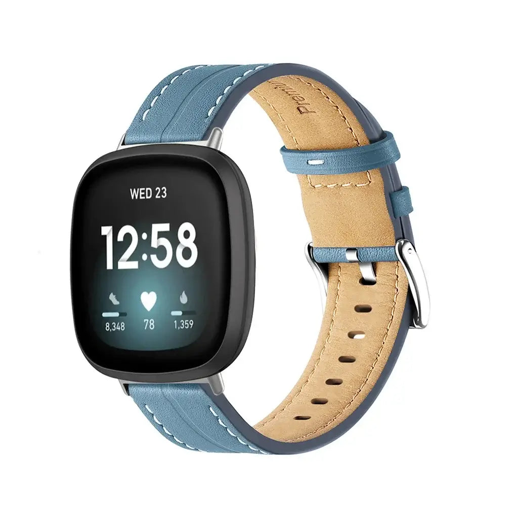 Fitbit Versa & Sense Leather Band - Premium Comfort BandsCo Straps