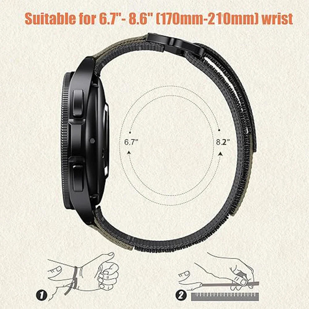 COROS Nylon Velcro Watch Band for Smartwatch Unisex Adjustable Strap BandsCo Straps