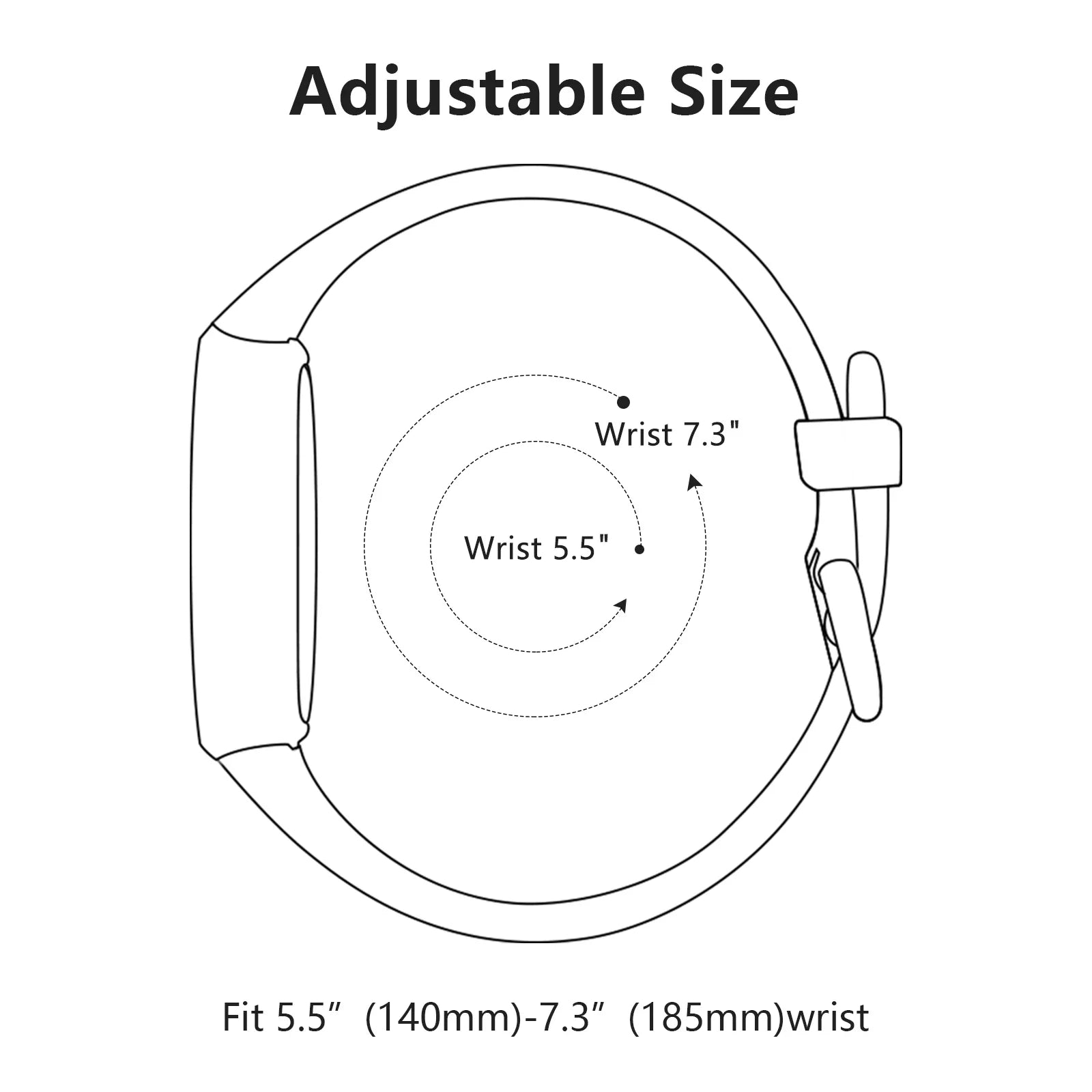 Fitbit Luxe TPU Flower Engraved Band - Soft and Comfortable BandsCo Straps