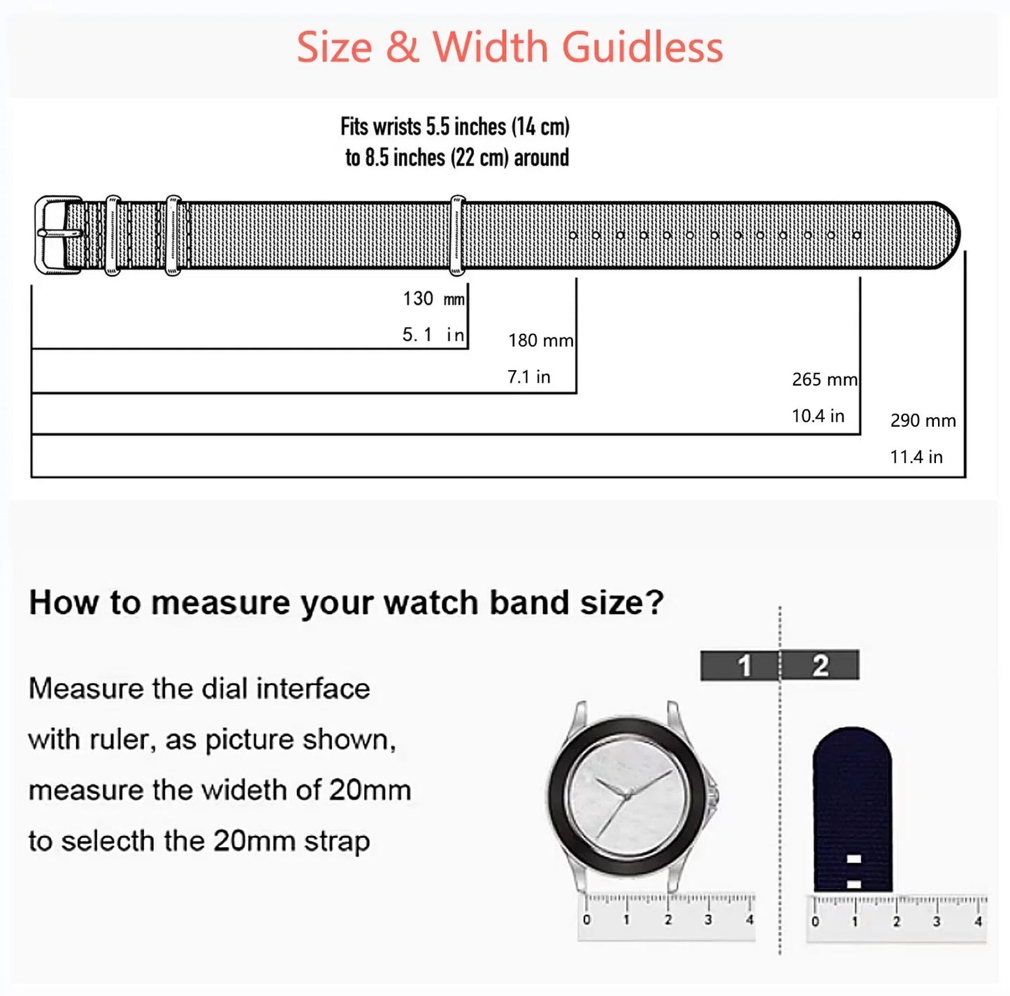 COROS Nylon Ribbed Watch Band For Smartwatch - Military Washable Strap BandsCo Straps