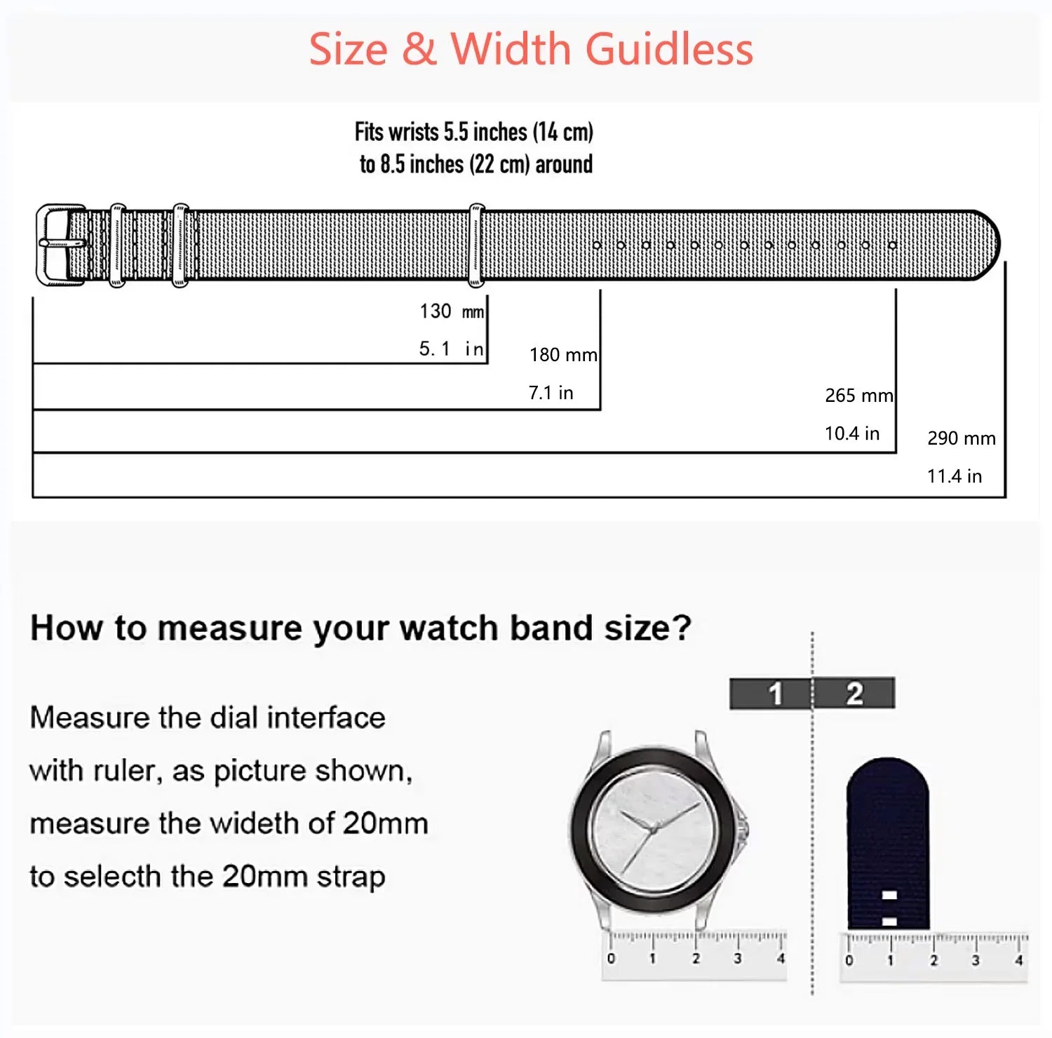 COROS Nylon Ribbed Watch Band For Smartwatch - Military Washable Strap BandsCo Straps