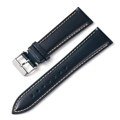Amazfit Band Vintage Oil Wax Leather Watch Strap Cowhide Buckle BandsCo Straps