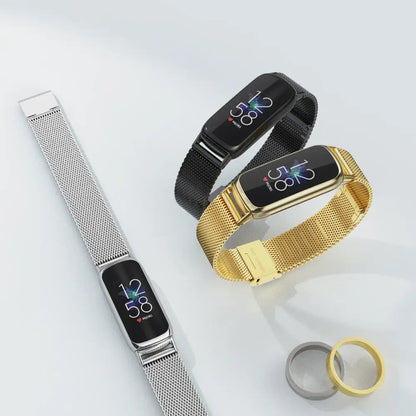 Fitbit Luxe Stainless Steel Milanese Band - Elegant Design BandsCo Straps