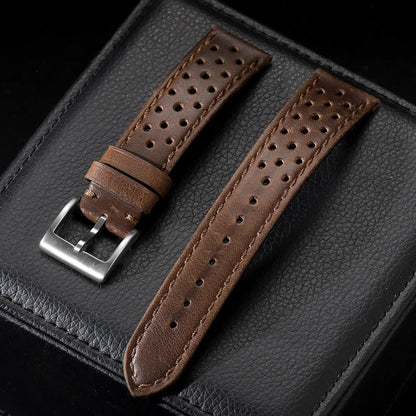 Amazfit Leather Band for Smartwatch - Vintage Calfskin Breathable Strap BandsCo Straps
