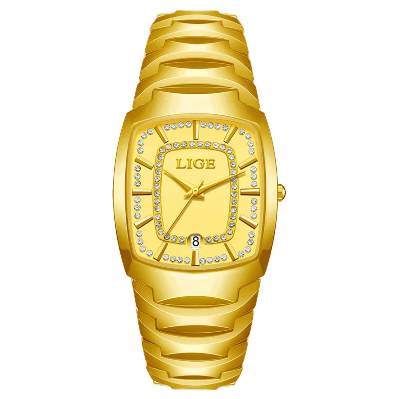 Women's White Ceramic Crystal Bracelet Watch Quartz Gift BandsCo Straps
