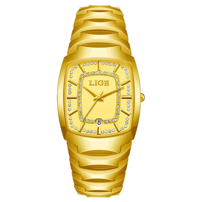Women's White Ceramic Crystal Bracelet Watch Quartz Gift BandsCo Straps