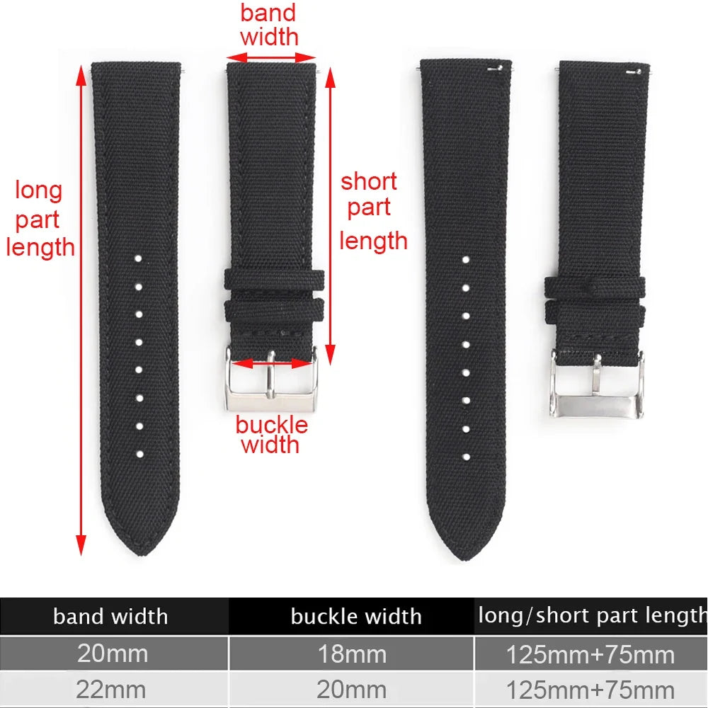 Polar Vantage, Grit X & Ignite Canvas Nylon Band, Tapered, 9 Colors BandsCo Straps