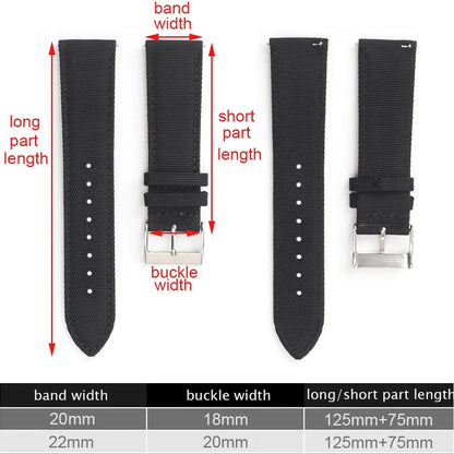 Polar Vantage, Grit X & Ignite Canvas Nylon Band, Tapered, 9 Colors BandsCo Straps