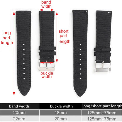 Amazfit Sailcloth Nylon Watch Band with Quick Release - Sport Strap BandsCo Straps
