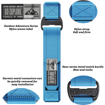 COROS Watch Band Nylon Replacement Strap, Unisex, Adjustable BandsCo Straps