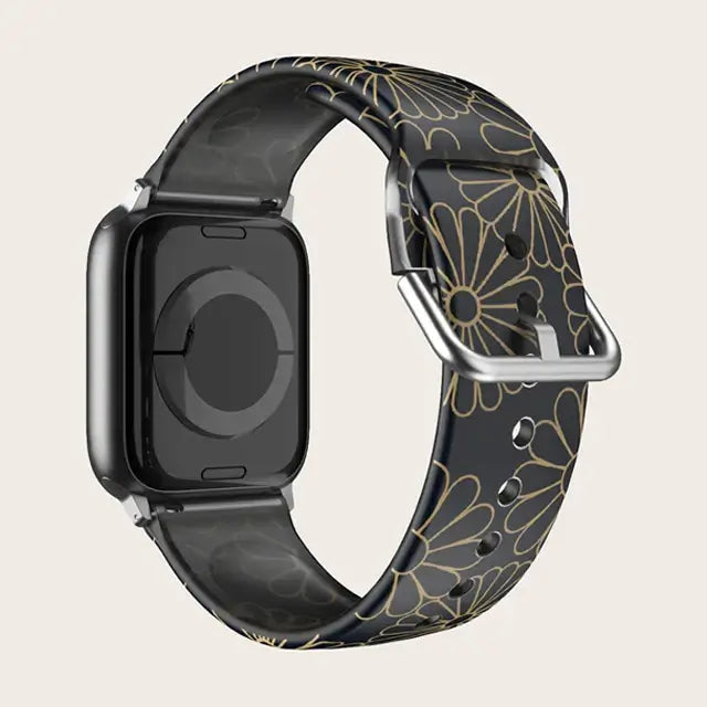 Patterned & Clear Apple Watch Band with Buckle BandsCo Straps