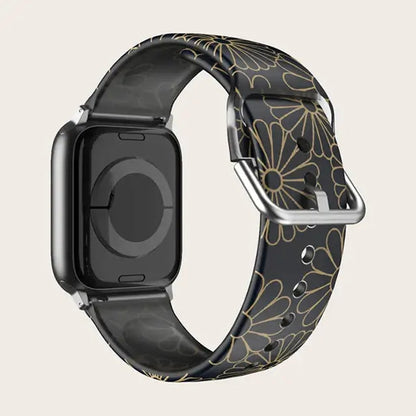 Patterned & Clear Apple Watch Band with Buckle BandsCo Straps