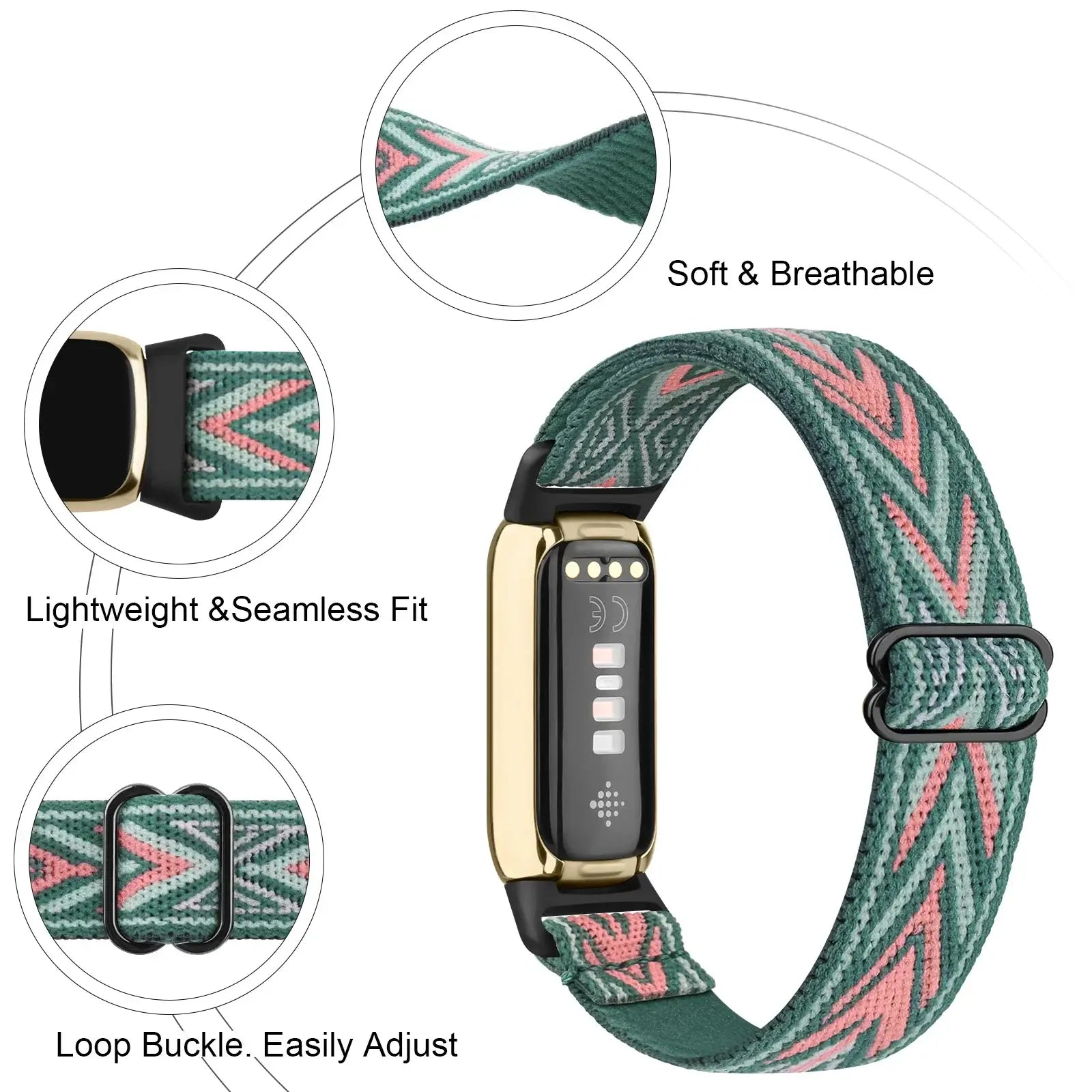 Fitbit Luxe Nylon Band - Durable, Soft, Breathable Design BandsCo Straps