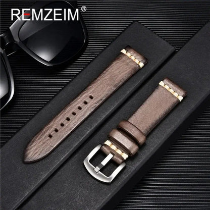 Samsung Galaxy Watch Leather Band - Premium Classic Style BandsCo Straps