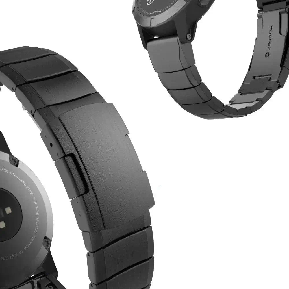 Garmin Stainless Steel Band - Premium QuickFit Strap BandsCo Straps