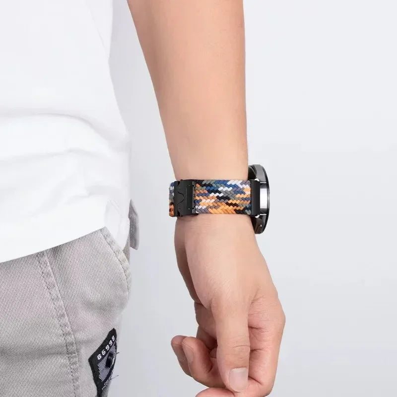 Polar Nylon Braided Watch Band Parachute Buckle Comfort Fit Strap BandsCo Straps
