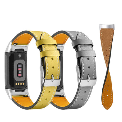 Fitbit Charge 5 6 Leather Strap - Stylish and Comfortable BandsCo Straps