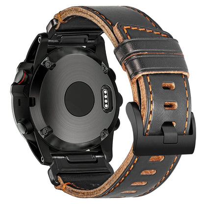 Garmin Soft Leather Band - Premium Strap BandsCo Straps