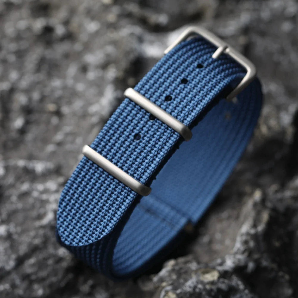 OnePlus Nylon Watch Band, Ribbed Fabric Strap, Pin Buckle, Unisex BandsCo Straps