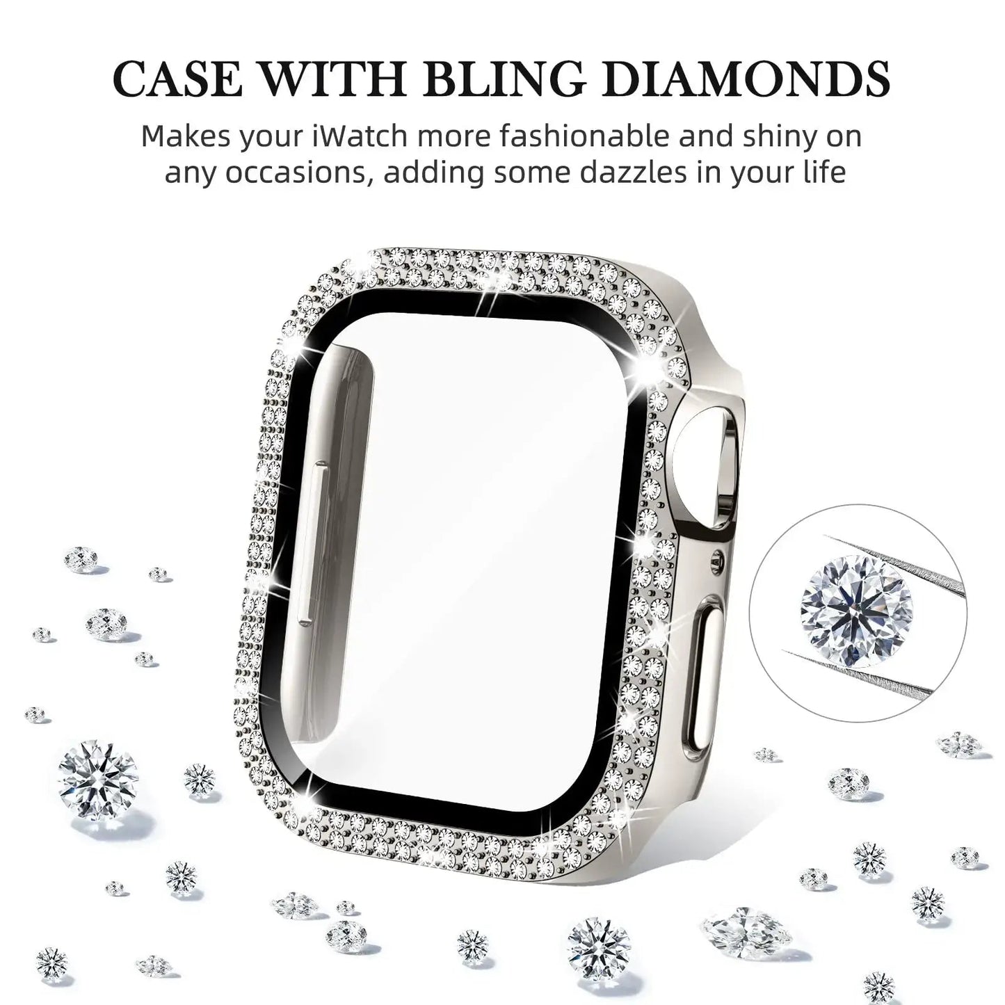 Apple Watch Case - Durable Gem-Studded Elegant Protection BandsCo Straps
