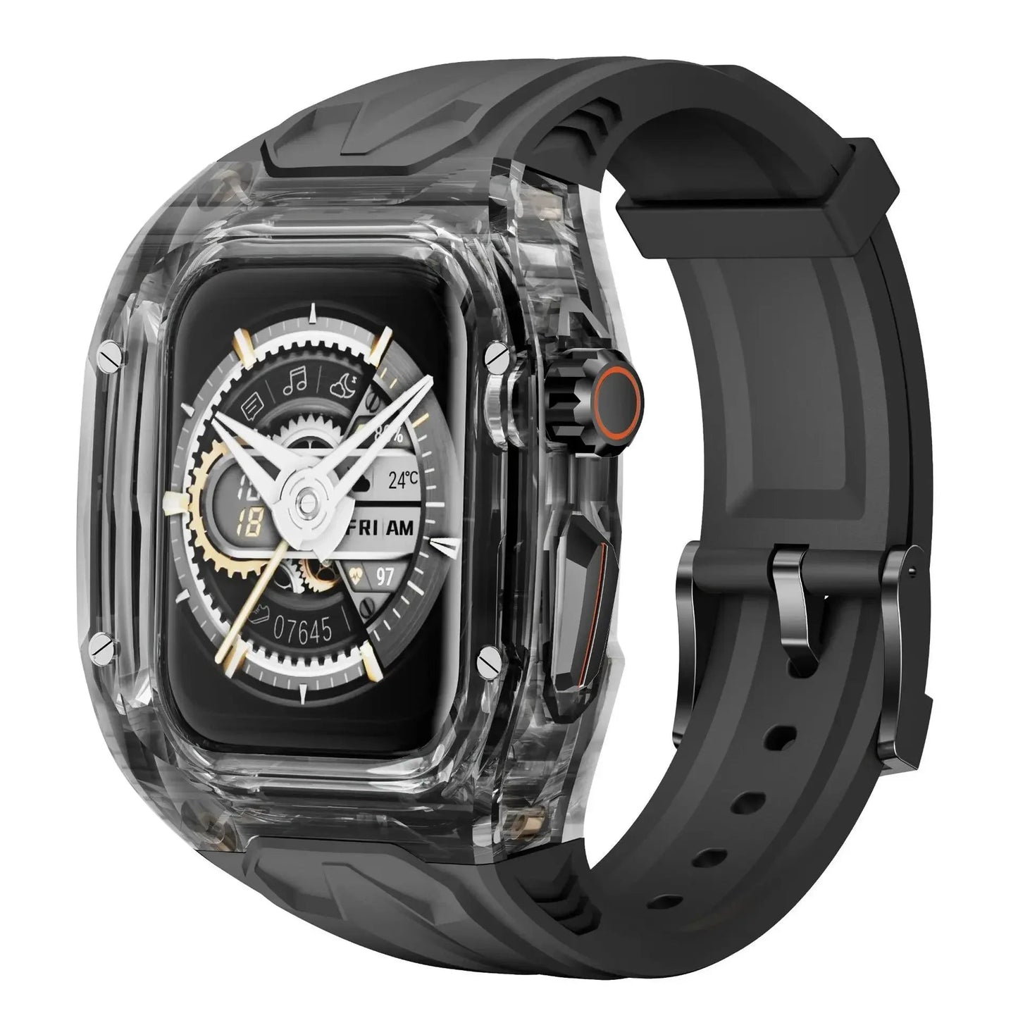 Apple Watch Transparent Rubber Strap and Case Kit - Versatile BandsCo Straps