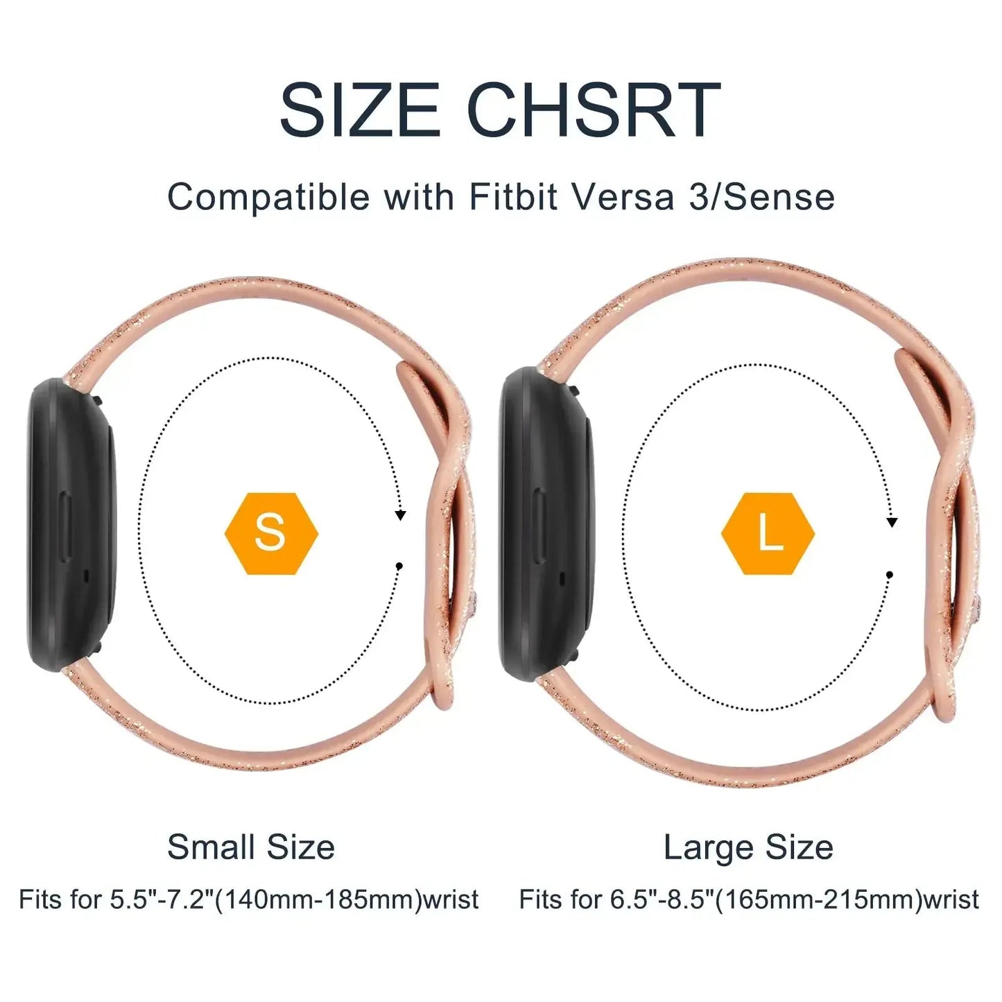 Fitbit Versa & Sense Silicone Bands - Lightweight Minimalist Design BandsCo Straps