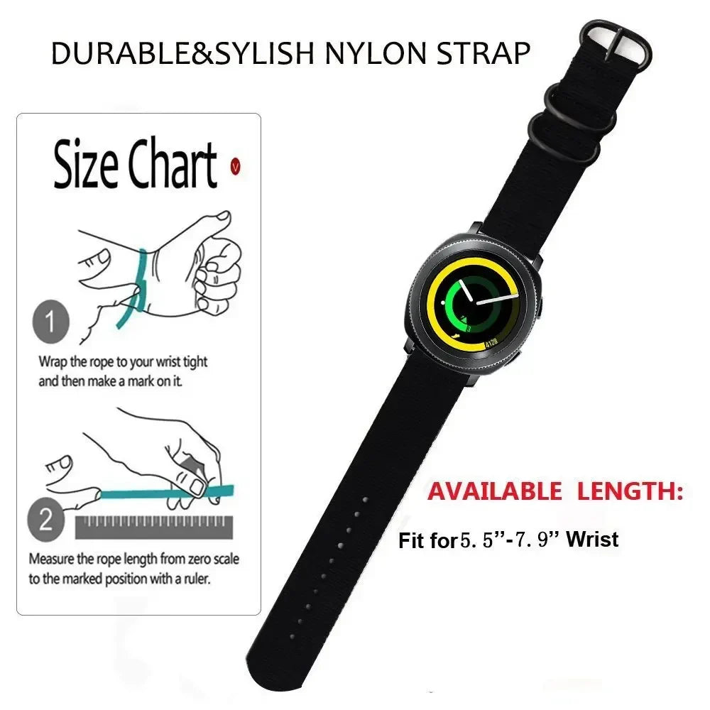 COROS Nylon Sport Watch Bands - Nylon Strap with Stainless Buckle BandsCo Straps