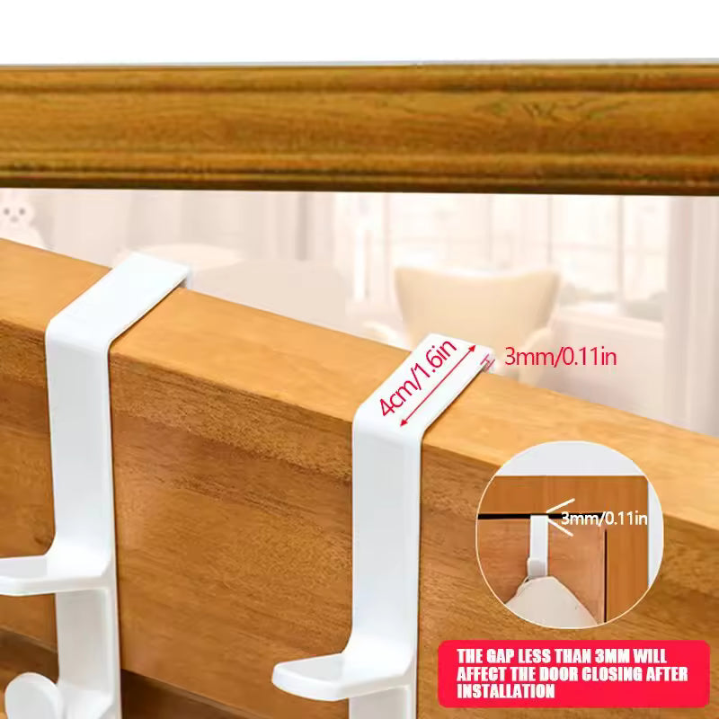4-Hook Over-the-Door Adjustable Clothing & Bag Organizer DailySale