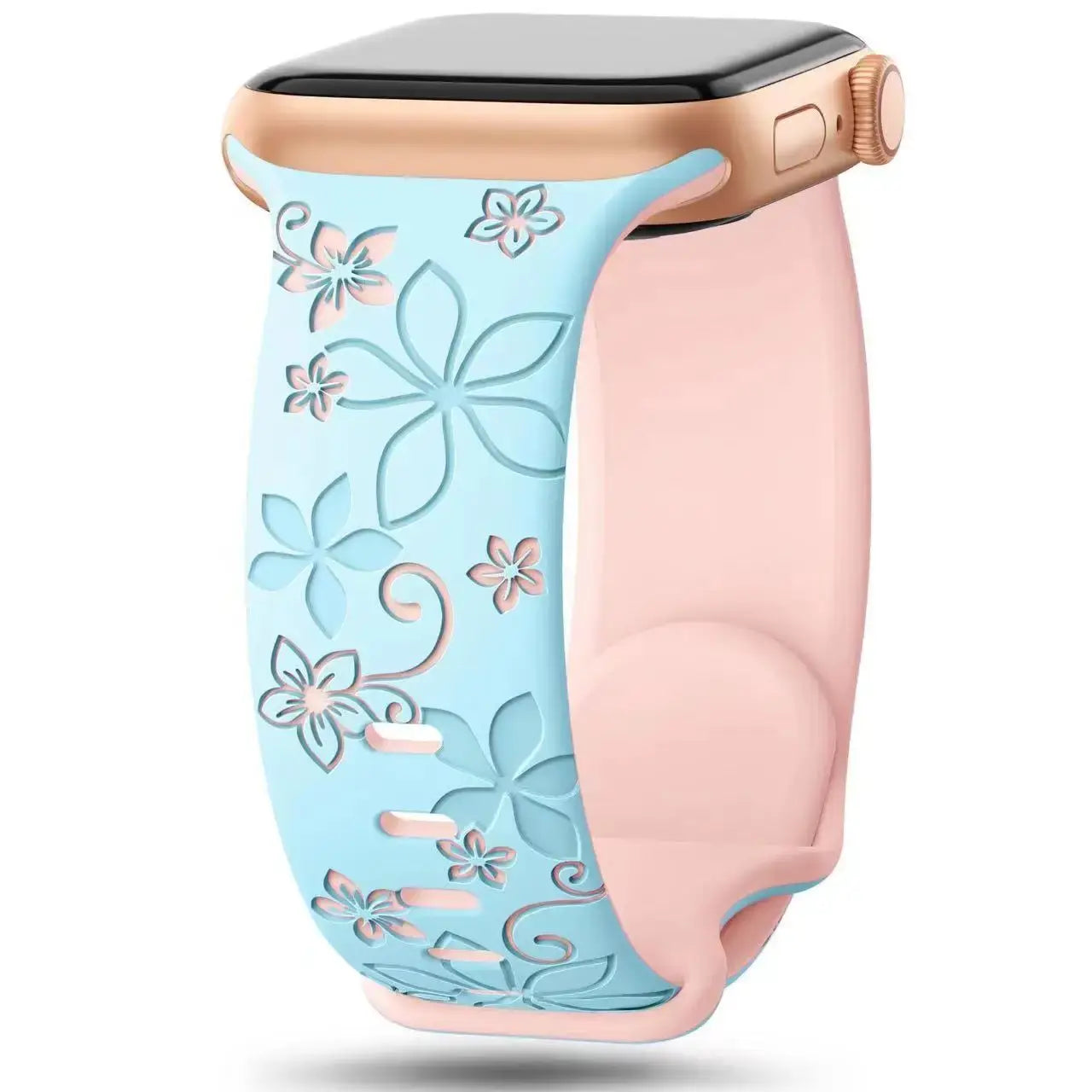 Apple Watch Silicone Band - Durable Floral Design Strap BandsCo Straps