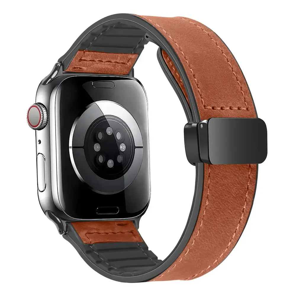 Apple Watch Genuine Leather Band - Stylish Magnetic Strap BandsCo Straps