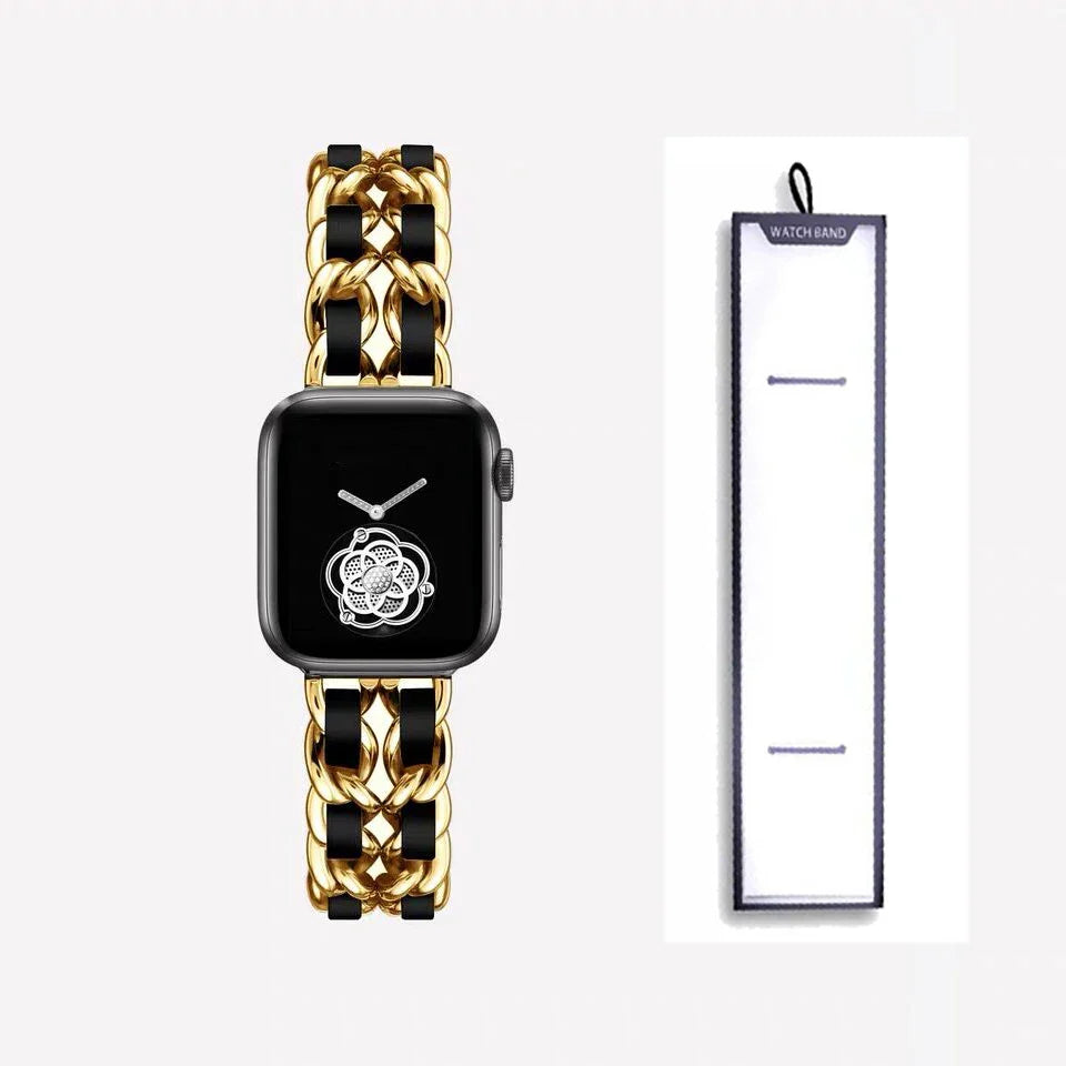 Apple Watch Stainless Steel Strap - Luxury Chain Design BandsCo Straps