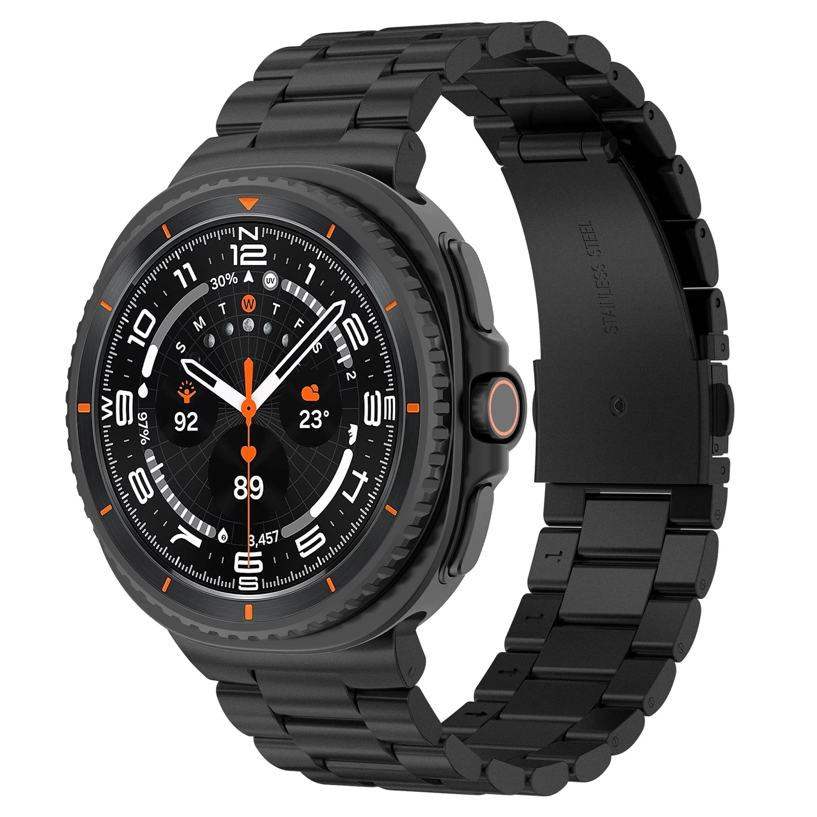 Galaxy Watch 8 Stainless Steel Band – Stylish Metal Bracelet Wristwatchstraps.co