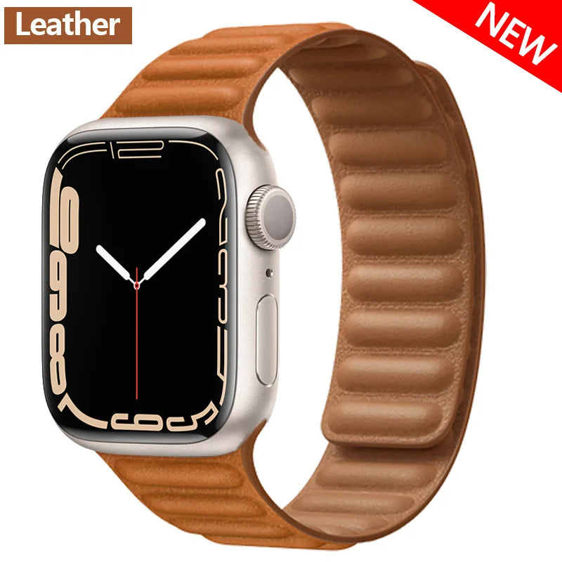 Apple Watch Leather Band - Premium Magnetic Loop Strap BandsCo Straps