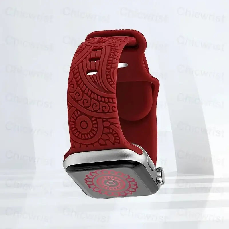 Apple Watch Silicone Strap - Stylish, Engraved Design BandsCo Straps