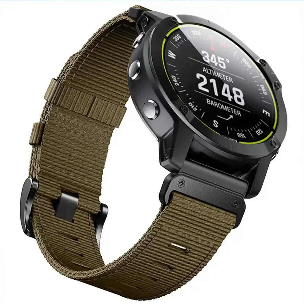 Garmin Tactical Nylon Strap - Durable QuickFit Band BandsCo Straps