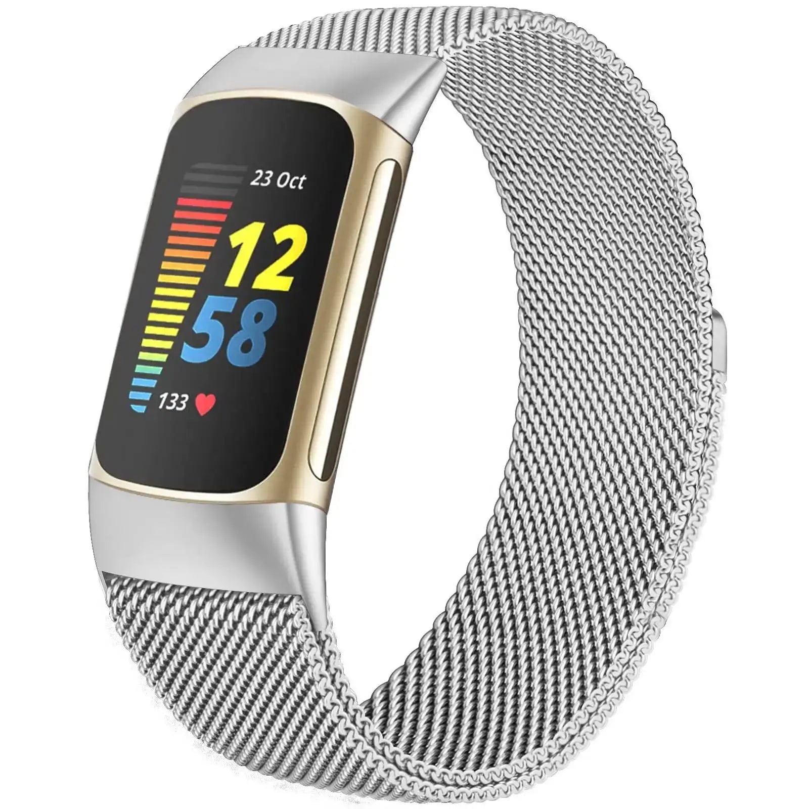 Fitbit Charge 5 6 Stainless Steel Magnetic Band - Stylish Durable BandsCo Straps