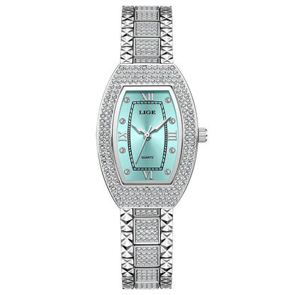 Women's Diamond Crystal Stainless Steel Dress Watch BandsCo Straps