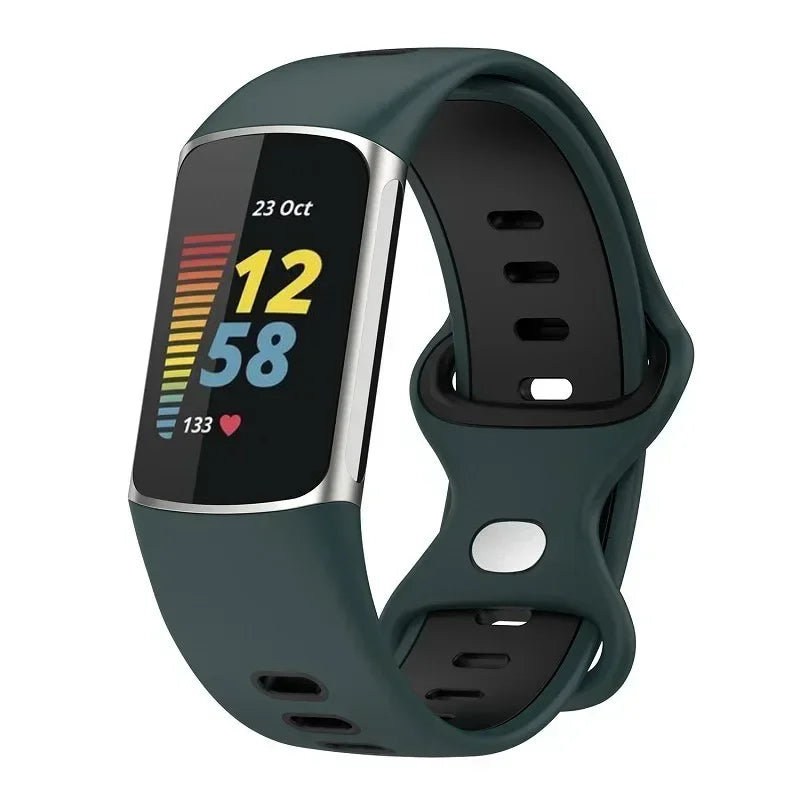 Fitbit Charge 5 6 Soft Silicone Strap - Sports Band BandsCo Straps
