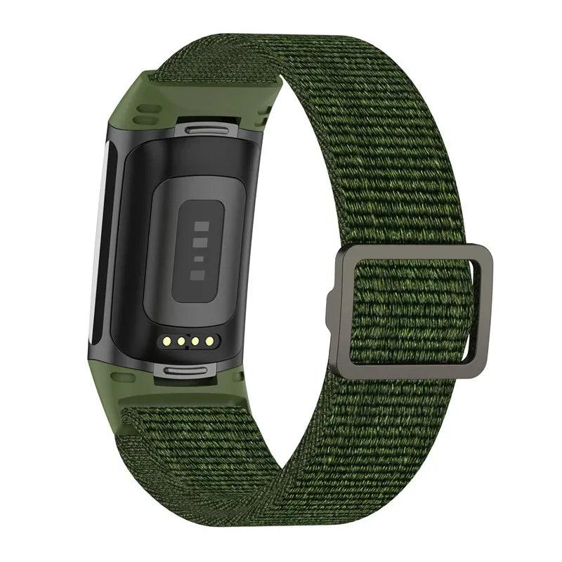 Fitbit Charge 5 6 Elastic Nylon Loop Band - Soft Strap BandsCo Straps