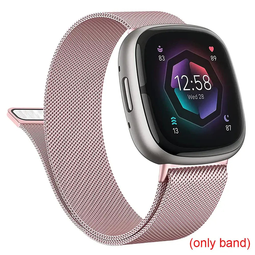 Fitbit Versa & Sense Magnetic Steel Band - Elegant Design BandsCo Straps