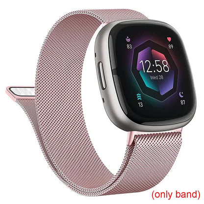 Fitbit Versa & Sense Magnetic Steel Band - Elegant Design BandsCo Straps