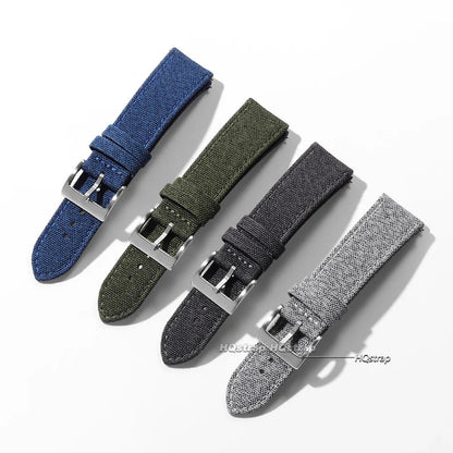 Motorola Moto Watch Nylon Fabric Band with Leather Lining BandsCo Straps